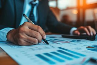 Foto: Schreibender Mann